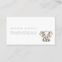 Little Peanut  Elephant Diaper Raffle
