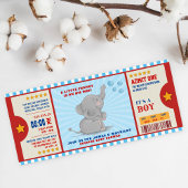 Little peanut elephant Ticket Couples Baby Shower Invitation