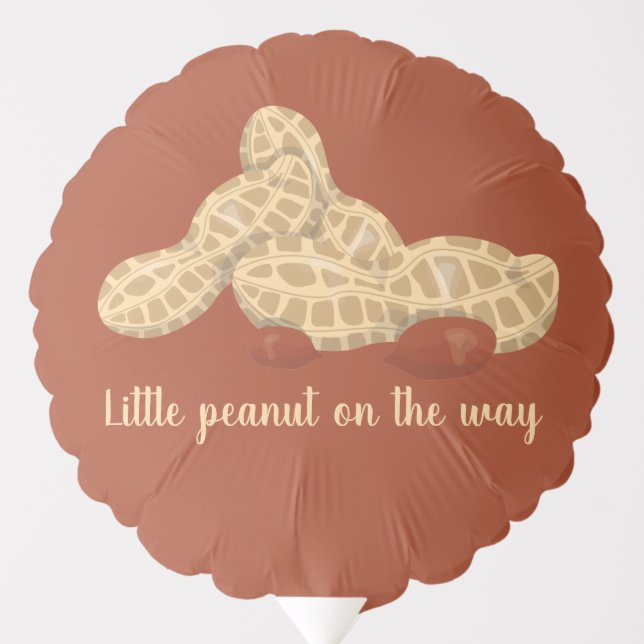 Little peanut on the way balloon (Front)
