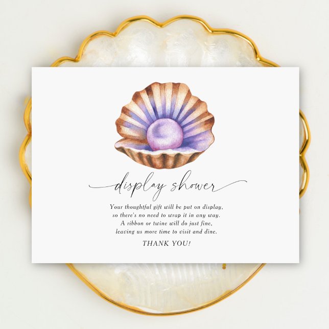 little pearl baby shower display shower enclosure card (Creator Uploaded)