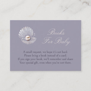 Little Pearl Baby Shower Enclosure Card