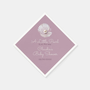 Little Pearl Baby Shower Napkins