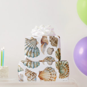 Little Pearl Sea You Soon Girl Baby Shower Wrapping Paper