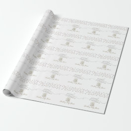 Little Pearl Seashell Under the Sea Baby Shower Wrapping Paper