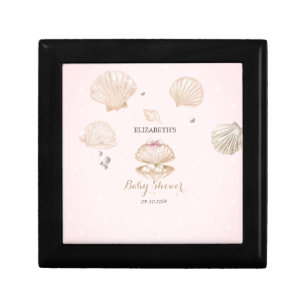 Little Pearl Seashells Dots Baby Shower Gift Box