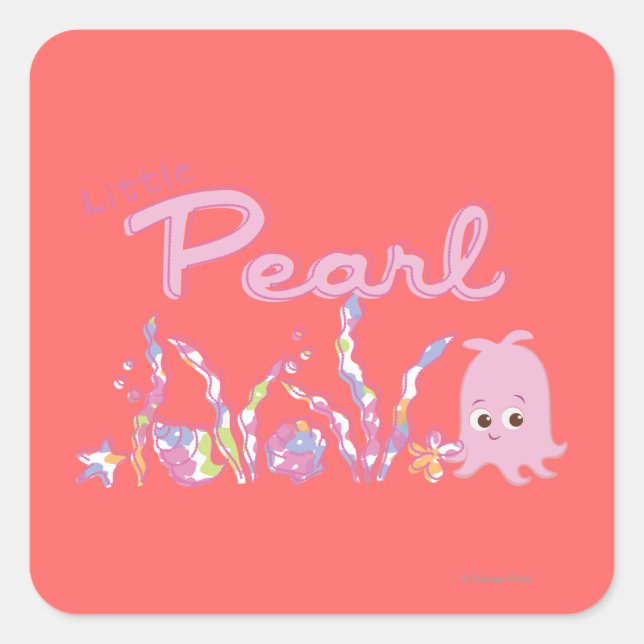 Little Pearl Square Sticker (Front)