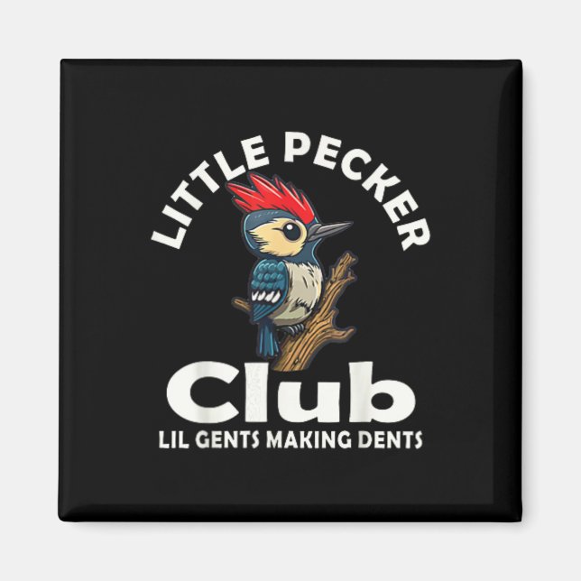 Little Pecker Club Shirt Front And Back  Magnet (Front)