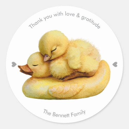 Little Peep & Co. | Thank You Classic Round Sticker