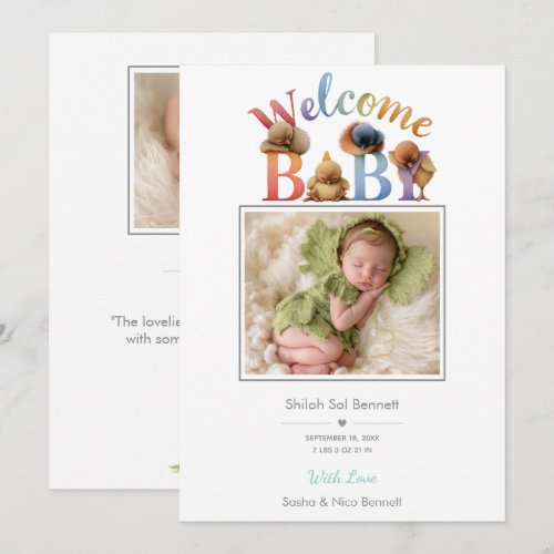 Little Peep & Co. | Welcome Baby Invitation