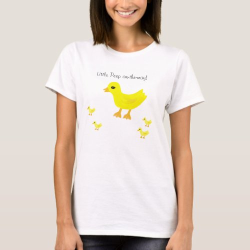 Little Peep On The Way Yellow Baby Ducky T_Shirt