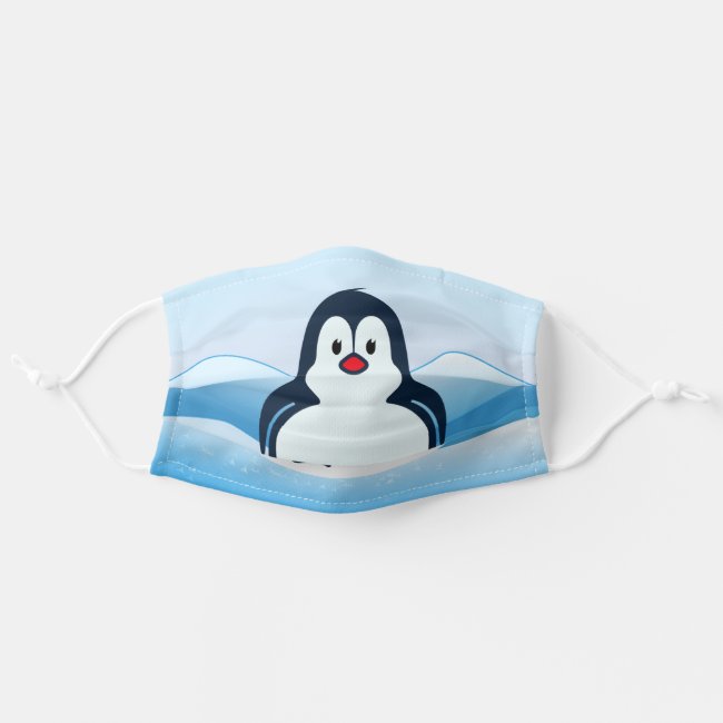 Little Penguin Antarctica Design Face Mask