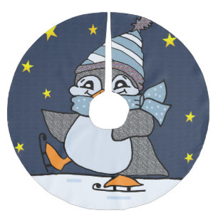 Little Penguin Brushed Polyester Tree Skirt