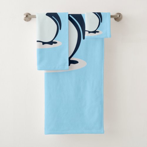 Little Penguin Design Bath Towel Set