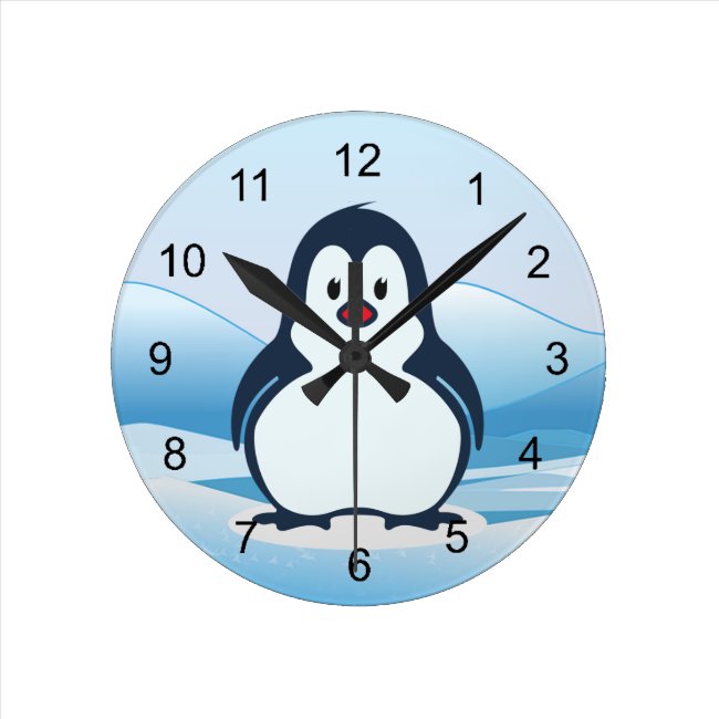 Little Penguin Design Clock