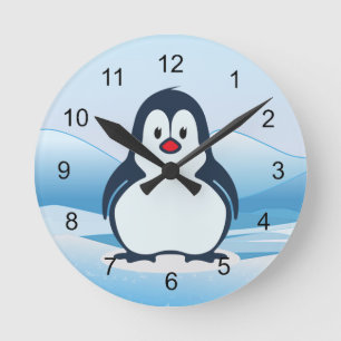Little Penguin Design Clock