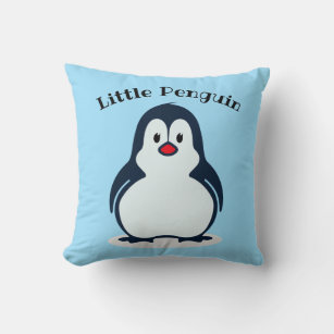Little Penguin Design Throw Pillow