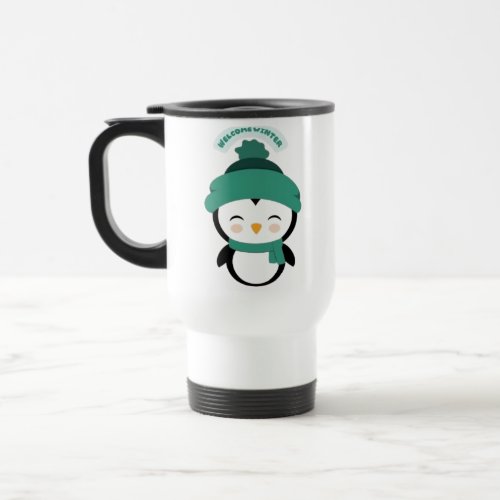 Little penguin print mug 