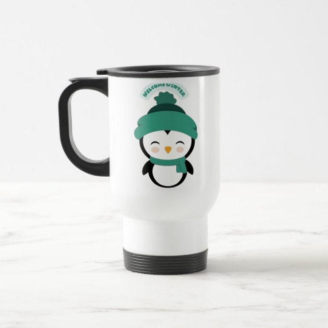 Little penguin print mug  (Left)