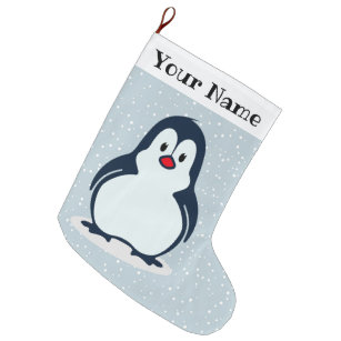 Little Penguin Snowy Christmas Stocking