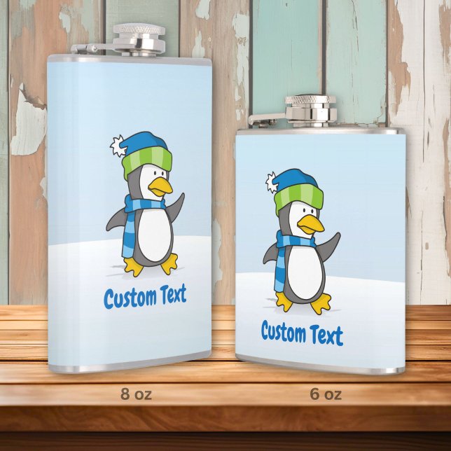 Little penguin walking on snow flask (Creator Uploaded)
