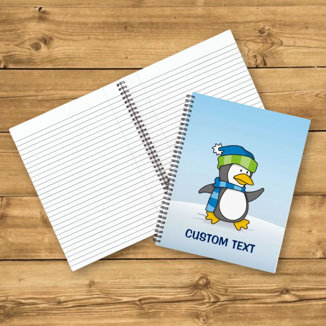 Little penguin walking on snow notebook (Creator Uploaded)