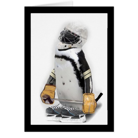 Little Penguin Wearing Hockey Gear (Front)