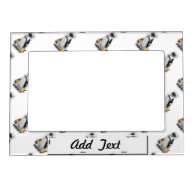 Little  Penguin Wearing Hockey Gear Magnetic Photo Frame