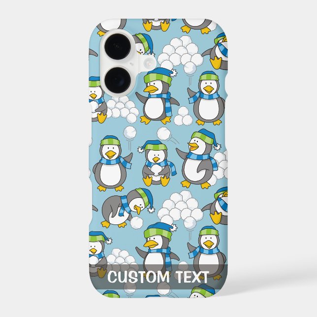 Little Penguins Background iPhone Case (Back)