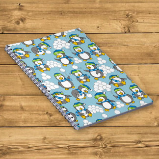 Little penguins background notebook