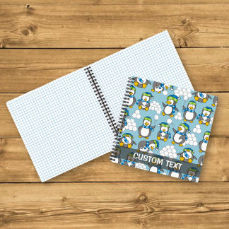 Little penguins background notebook