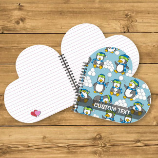 Little penguins background notebook