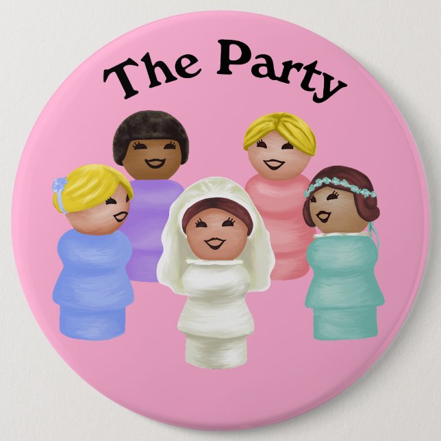 Little People - Wife of The Party Button (Front)