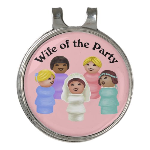 Little People Wife of the Party Golf Hat Clip