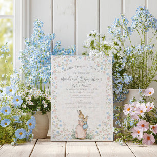 Little Peter Rabbit and Mom Baby Shower Invitation