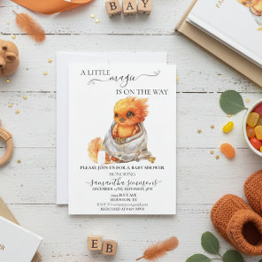 Little Phoenix  Magical Mythology Baby shower Invitation
