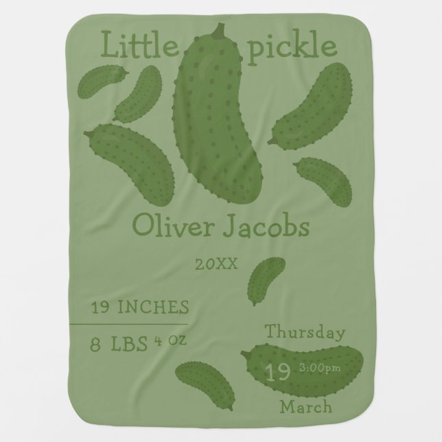 Little pickle Baby Blanket (Front)