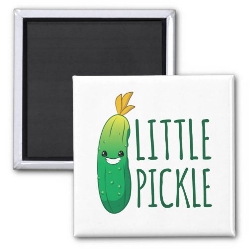 Little Pickle Cute Green Pickle Wearing Sunglasses Magnet