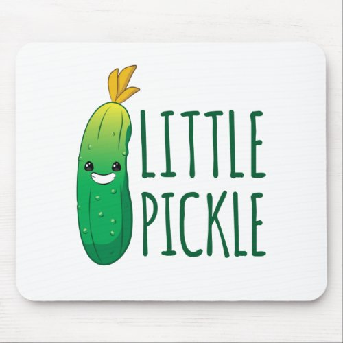 Little Pickle Cute Green Pickle Wearing Sunglasses Mouse Pad