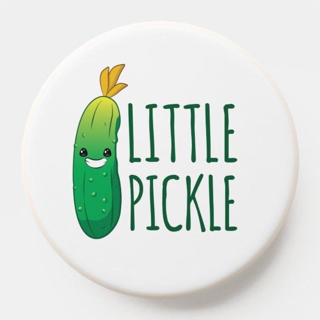Little Pickle Cute Green Pickle Wearing Sunglasses PopSocket (Popsocket)