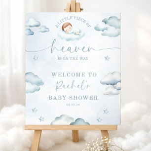 Little Piece Of Heaven Baby Shower Welcome Sign
