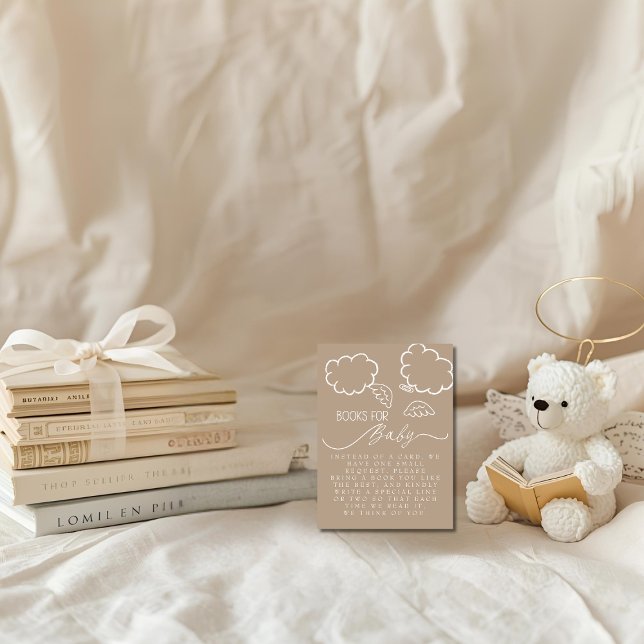 Little Piece of Heaven Beige Books For Baby Enclosure Card (Little Piece of Heaven Beige Books For Baby Enclosure Card)
