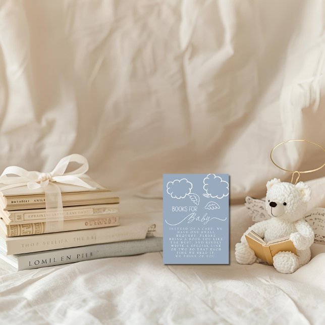 Little Piece of Heaven Blue Books For Baby Enclosure Card (Little Piece of Heaven Blue Books For Baby Enclosure Card)