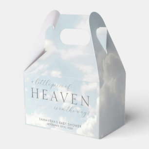 Little Piece of Heaven Clouds Baby Shower Gable Favor Boxes