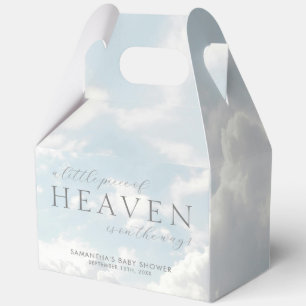 Little Piece of Heaven Clouds Baby Shower Gable Favor Boxes