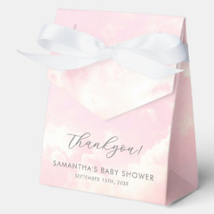 Little Piece of Heaven Custom Clouds Baby Shower Favor Boxes