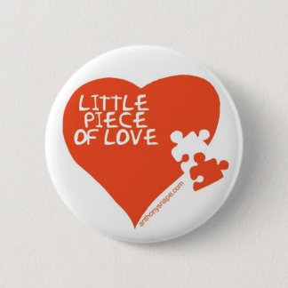 Little Piece of Love heart badge Pinback Button