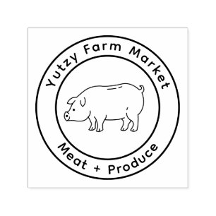 Little Pig Farm Market  Self-inking Stamp