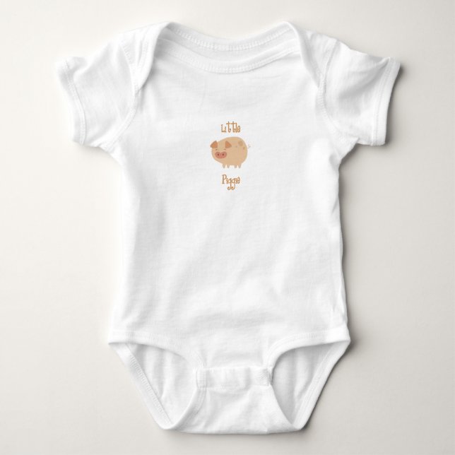 Little Piggie Baby Bodysuit (Front)