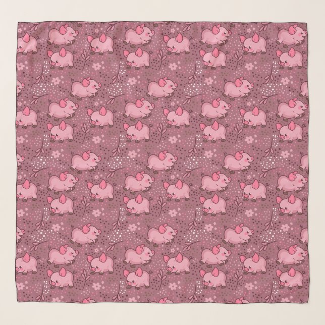Little piggies scarf (Front)