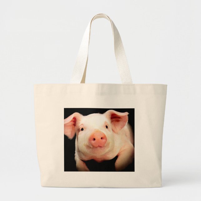 Little Piggy Large Tote Bag (Front)